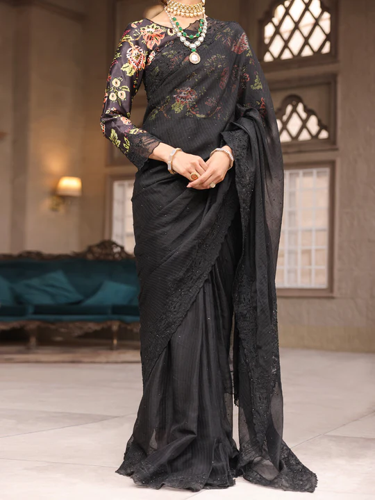 BLACK-KHADDI-NET-SAREE-UNSTITCHED-AL-3PS-LS-SR-UN-431