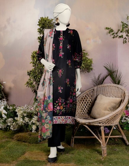 BLACK-LAWN-2PC-PRINTED-STITCHED-JJPW-JW2-S-24-7003
