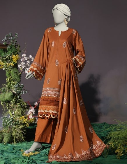 BROWN-CAMBRIC-EMBROIDERED-3PC-STITCHED
