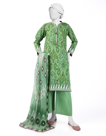 GREEN-KHADDAR-EMBROIDERED-3PC-STITCHED
