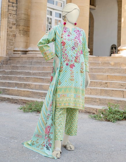 GREEN-PRINTED-3PC-STITCHED-JLAWN-S-24-461
