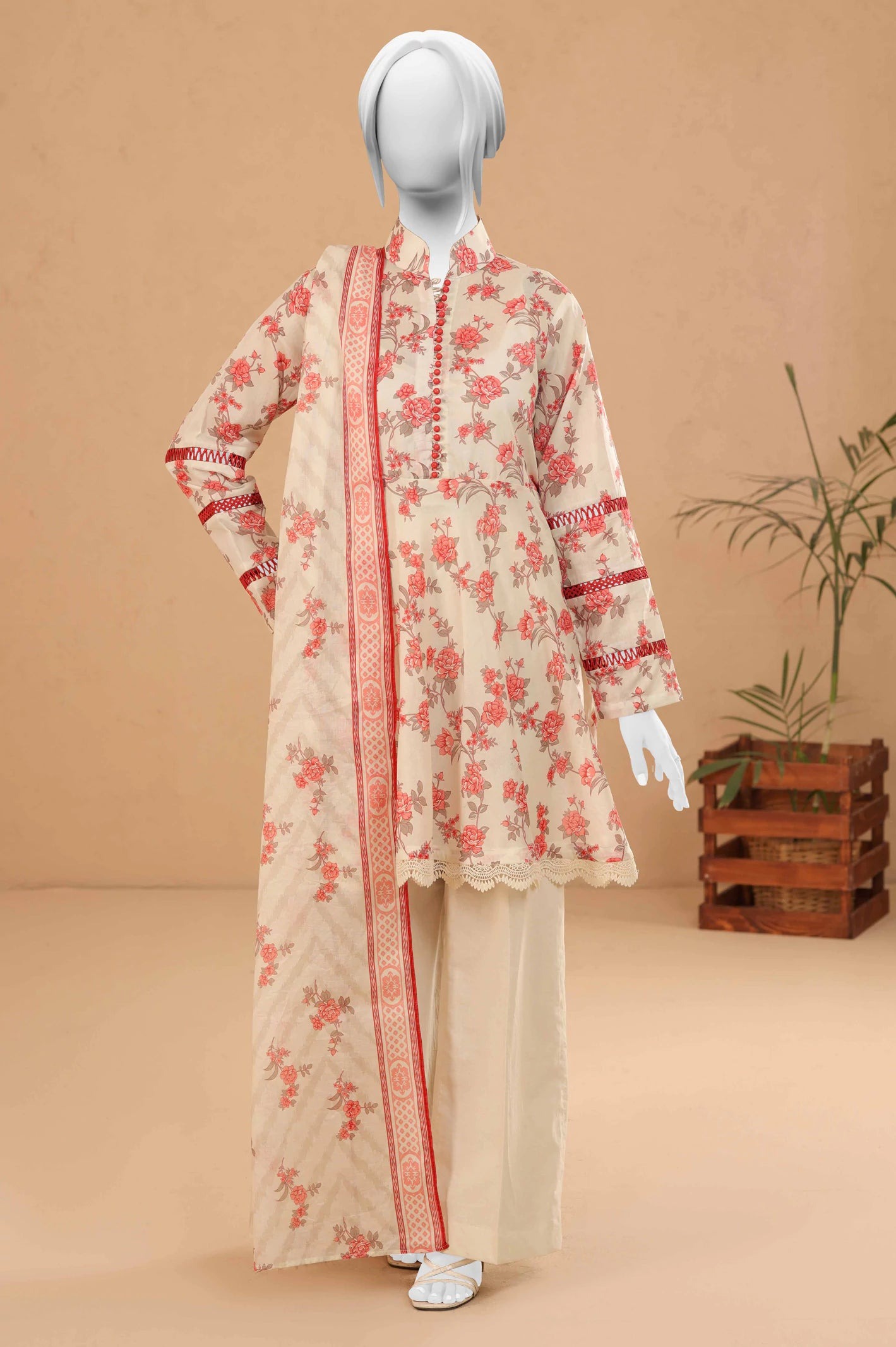Off-White-Printed-Unstitched-Kurti-With-Dupatta