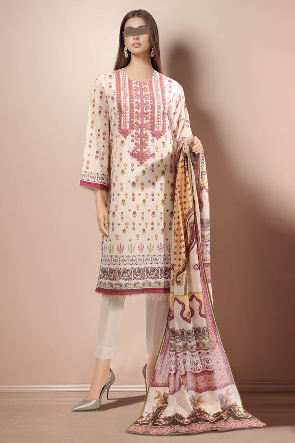 Unstitched-Embroidered-Cotton-Filament-2-Piece-Shirt-Dupatta
