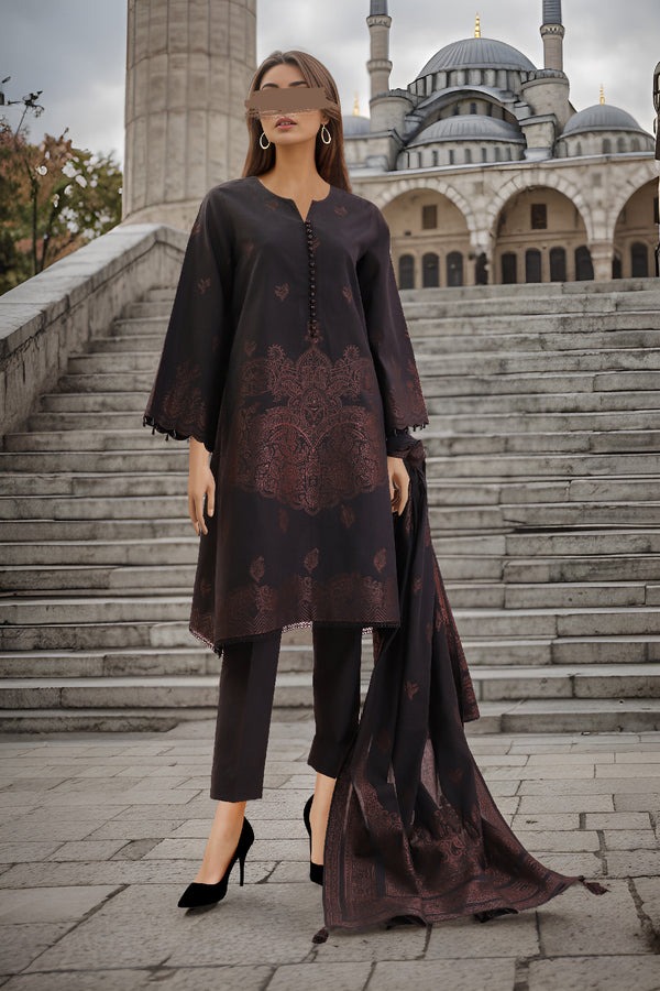 Unstitched-Jacquard-Cotton-2-Piece-Shirt-Dupatta
