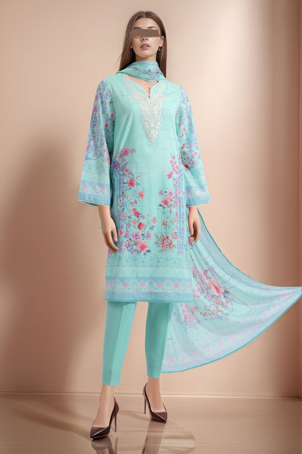 Unstitched-Printed-Emb-Lawn-3-Piece-with-Cotton-Net-Dupatta
