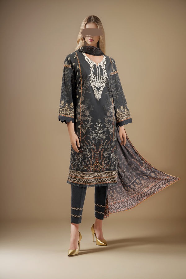 Unstitched-Printed-Embroidered-Lawn-2-Piece-Shirt-Trouser
