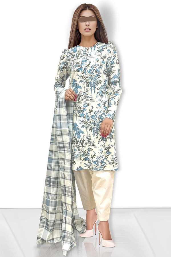 Unstitched-Printed-Lawn-2-Piece-Shirt-Dupatta
