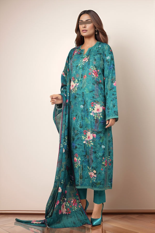 Unstitched-Printed-Self-Jacquard-2-Piece-Shirt-Dupatta
