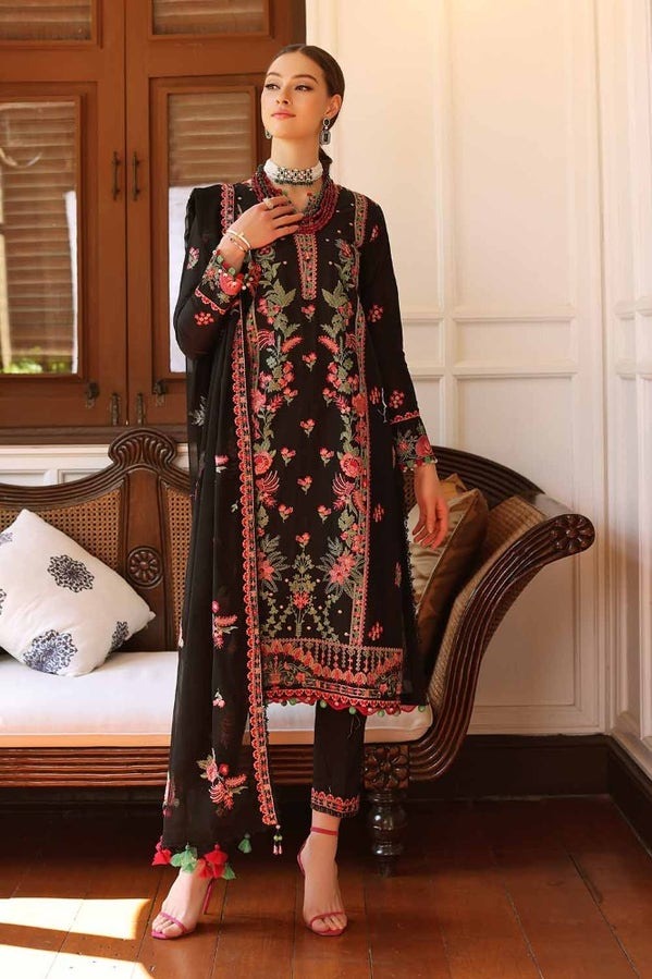 Unstitched-Suit-with-Embroidered-Chiffon-Dupatta-PM-42024