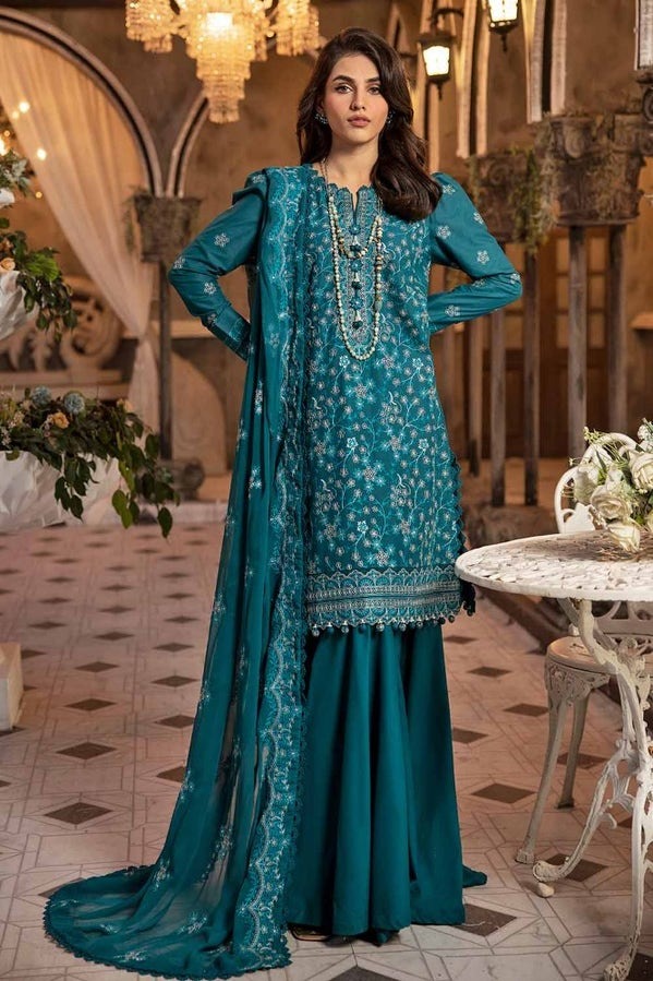 Unstitched-Suit-with-Embroidered-Chiffon-Dupatta-PM-42026