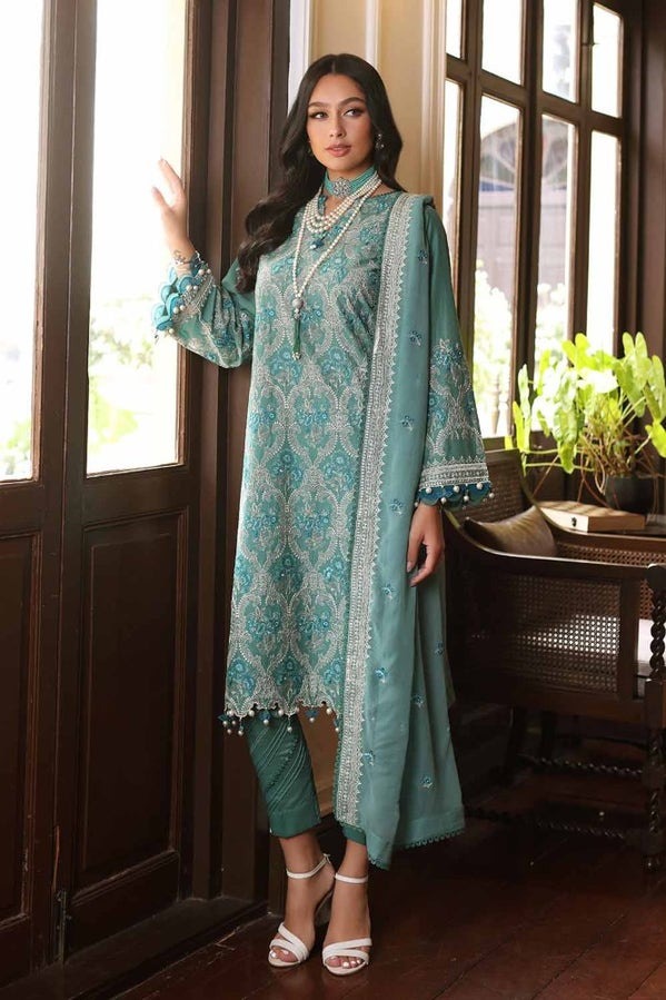 Unstitched-Suit-with-Embroidered-Chiffon-Dupatta-PM-42036