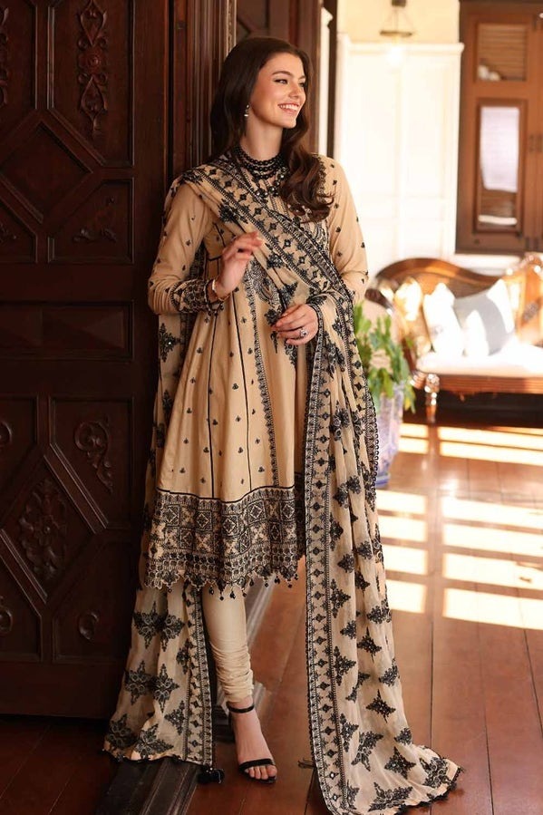 Unstitched-Suit-with-Embroidered-Chiffon-Dupatta-with-Sequins-PM-42010