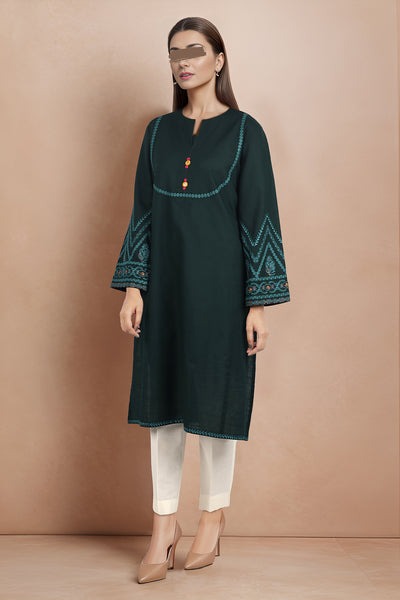 Solid-Embroidered-Khaddar-Stitched-Shirt
