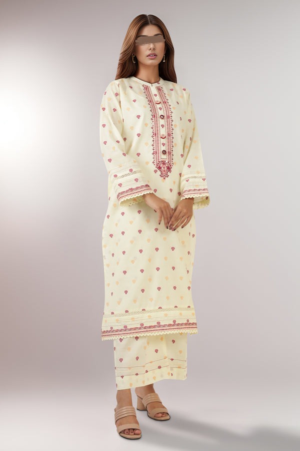 Embroidered-Cotton-Jacquard-Stitched-2-Piece-Shirt-Trouser
