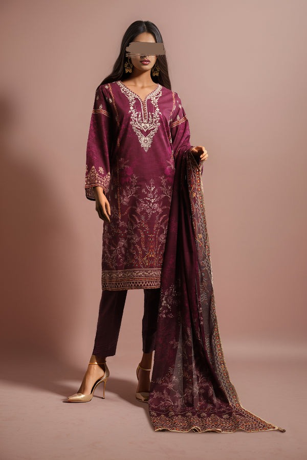 Printed-Embroidered-Cotton-Filament-Stitched-2-Piece-Shirt-Dupatta