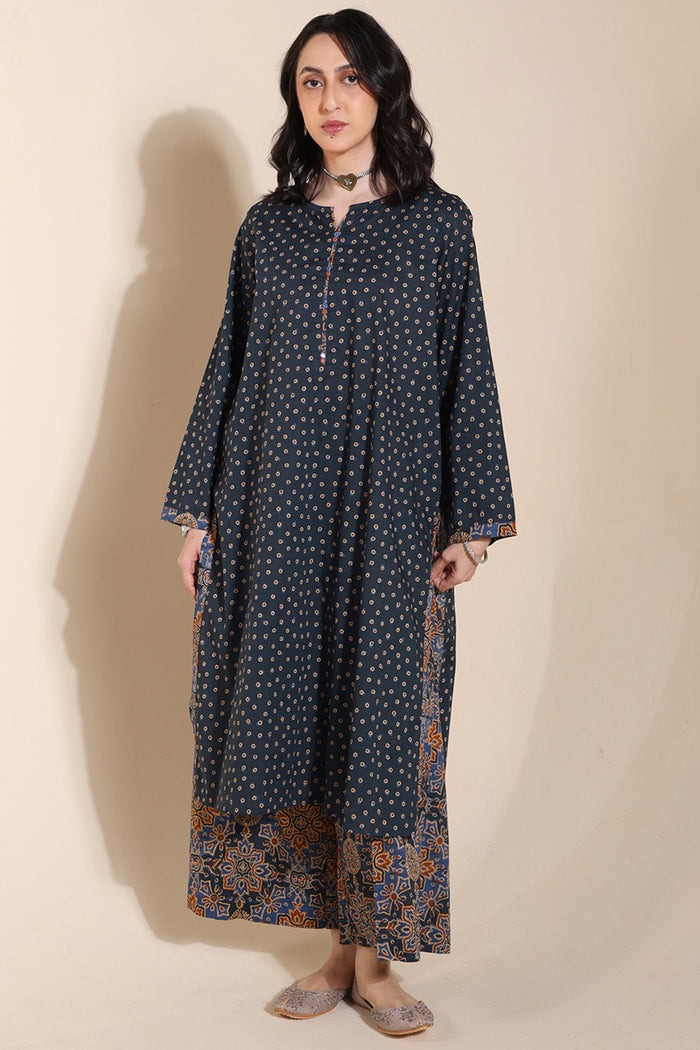 Rang-E-Ajrak-Khas-Duo-Set-W25B1038-Blue-8