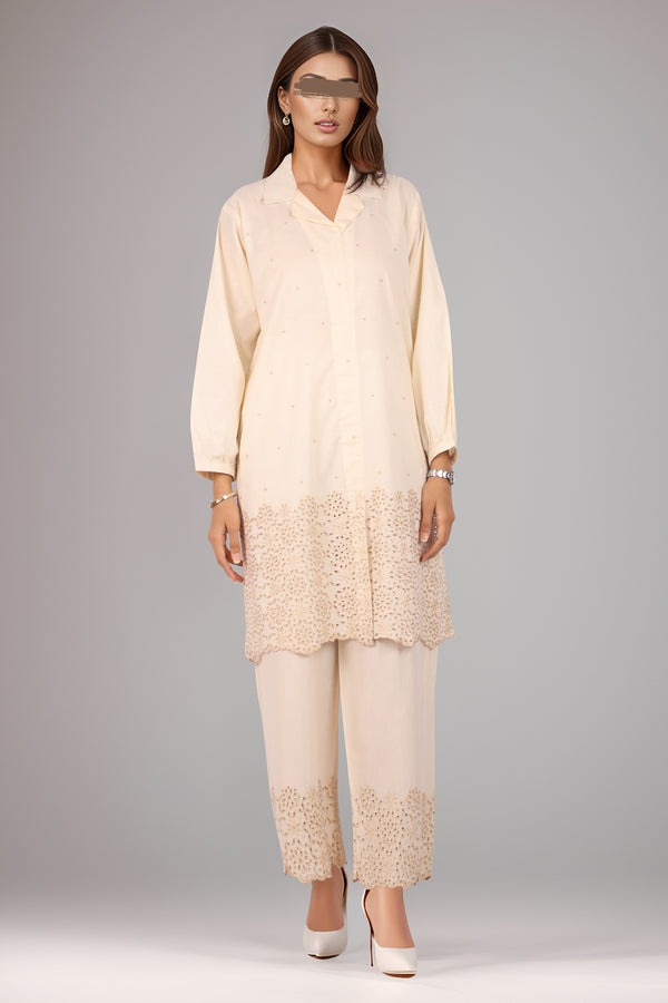 Solid-Embroidered-Cotton-Stitched-2-Piece-Shirt-Trouser
