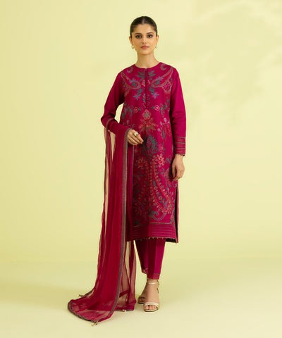 3-PIECE-EMBROIDERED-COTTON-SATIN-SUIT