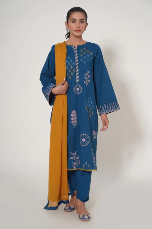 Unstitched-3-Piece-Embroidered-Cambric-Suit
