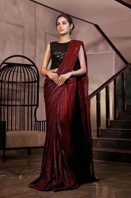 SOLID-MOONLIGHT-SAREE-WITH-SEQUINS-TOP-COCKTAIL-SR202234