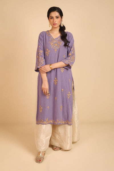 Embroidered-Sona-Chandi-Kurta-W24F2541-Purple-8