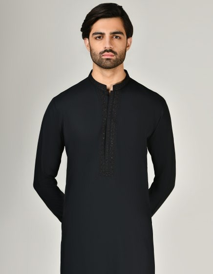 BLACK-BLENDED-KAMEEZ-SHALWAR-JJKS-A-33002
