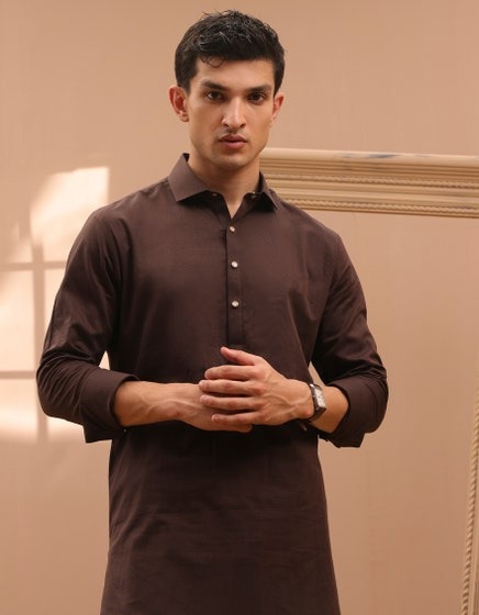 BROWN-BLENDED-KAMEEZ-SHALWAR-JJKS-A-32965
