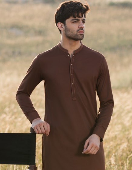 BROWN-BLENDED-KAMEEZ-SHALWAR-JJKS-A-33086
