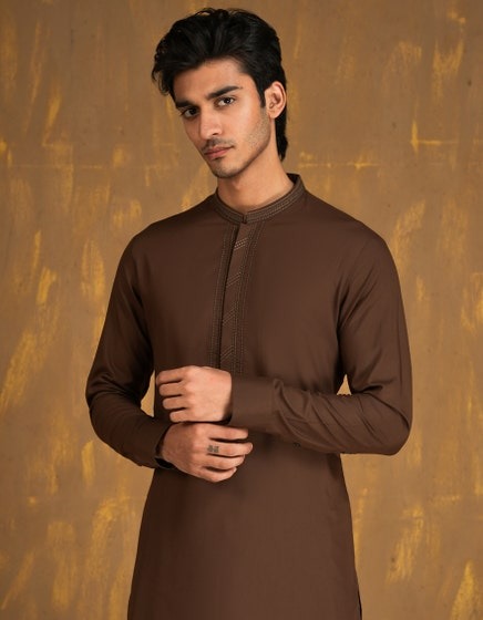 BROWN-BLENDED-KAMEEZ-SHALWAR-JJKS-A-33089
