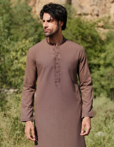 BROWN-BLENDED-KAMEEZ-SHALWAR-JJKS-W-33046
