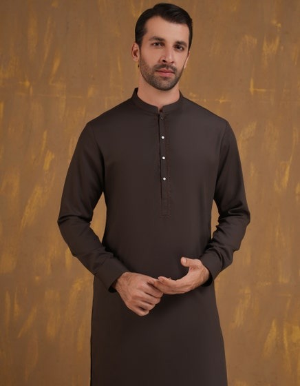 BROWN-BLENDED-SEMI-FORMAL-KAMEEZ-SHALWAR-JJKS-A-90473
