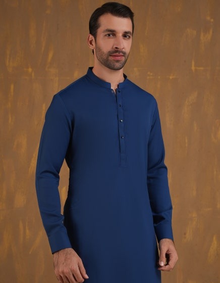 ELECTRIC-BLUE-BLENDED-KAMEEZ-SHALWAR-JJKS-A-90501
