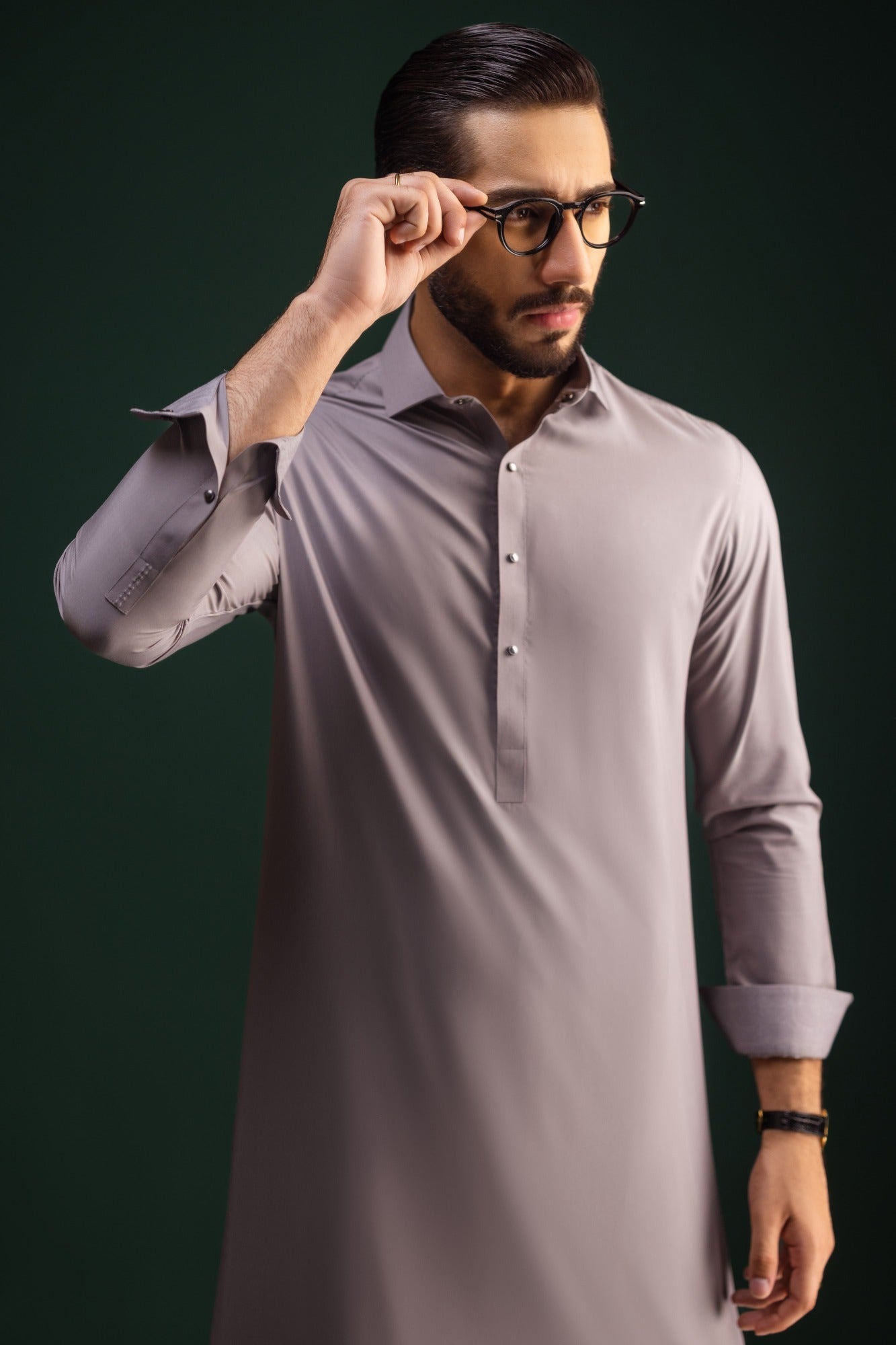 MAAMBA-STEEL-GREY-BLENDED-KAMEEZ-SHALWAR
