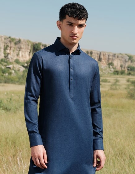 NAVY-BLUE-BLENDED-KAMEEZ-SHALWAR-JJKS-W-33157
