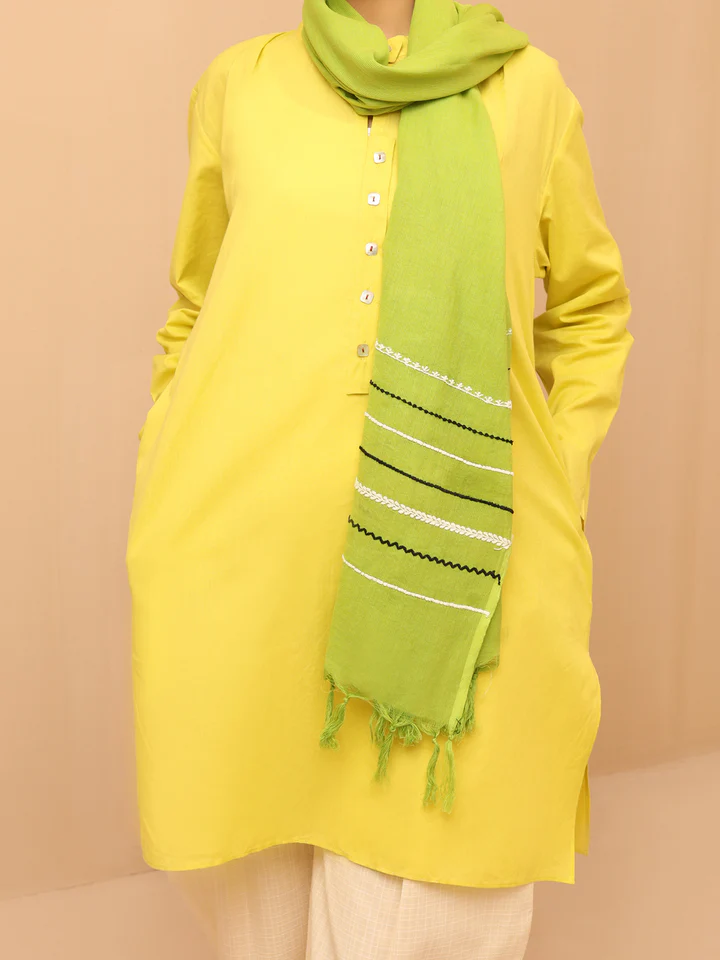 LIME-GREEN-WOMEN-STOLE-ALCR-ST-1013