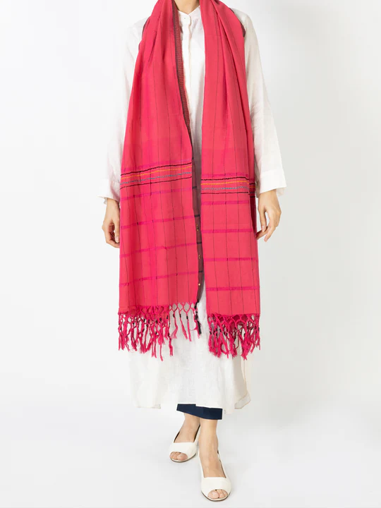 PINK-COTTON-WOMEN-STOLE-ALCR-ST-1037