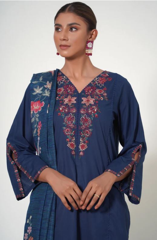 
Stitched-2-Piece-Cambric-Embroidered-Suit3