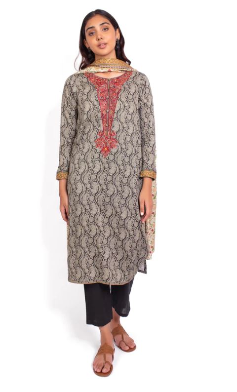 Stitched-2-Piece-Embroidered-Cottel-Suit
