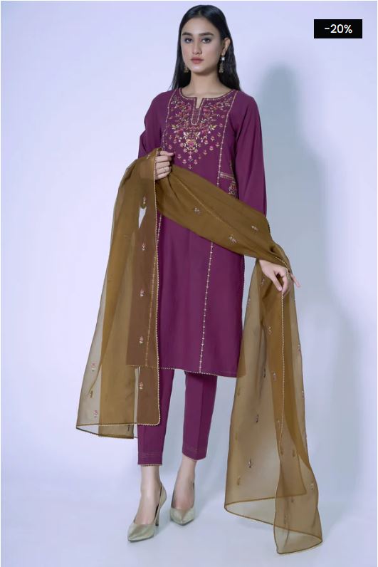 Stitched-3-Piece-Cambric-Embroidered-Suit
