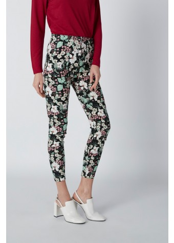 Printed Jeggings with Elasticised Waistband | Pink - Centrepoint