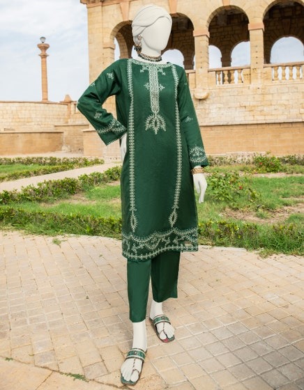 GREEN-COTTON-NET-KURTI-JJLK-S-JSS-24-414
