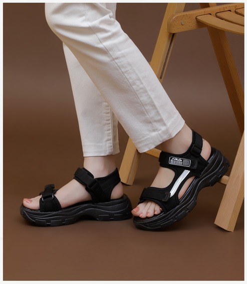 BW8411-BLACK-Women-Platform-Sandals