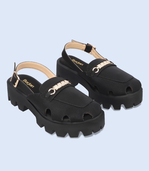 BW9561-BLACK-Women-Platform-Sandals