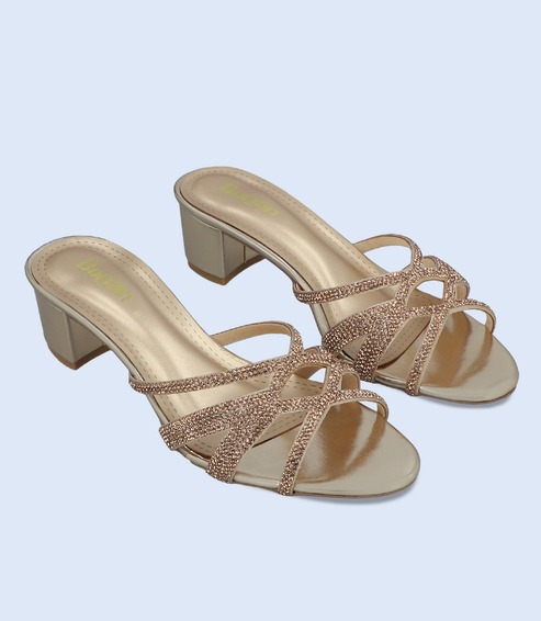 BW9623-GOLDEN-Women-Formal-Slipper-Heels