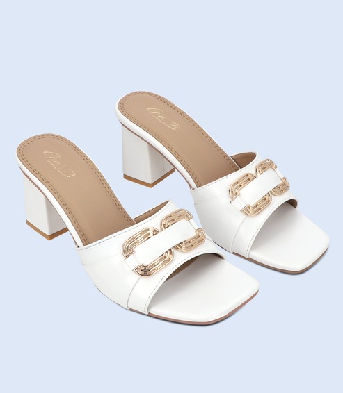 BW9379-WHITE-Women-Slipper-Heel