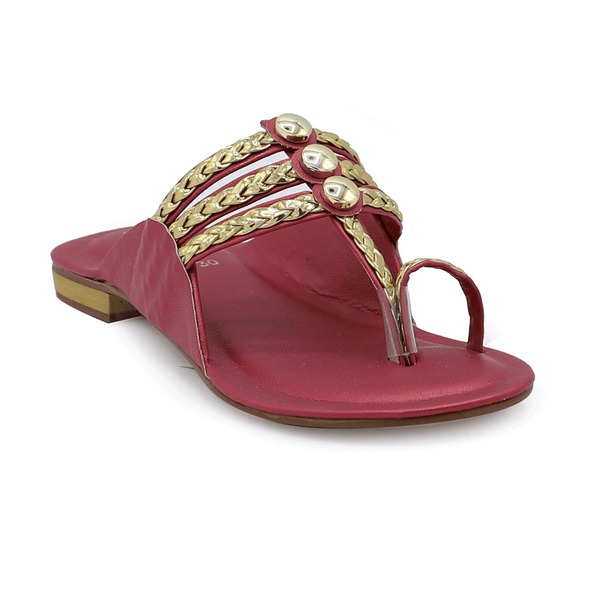 Maroon-Casual-Chappal-G30357
