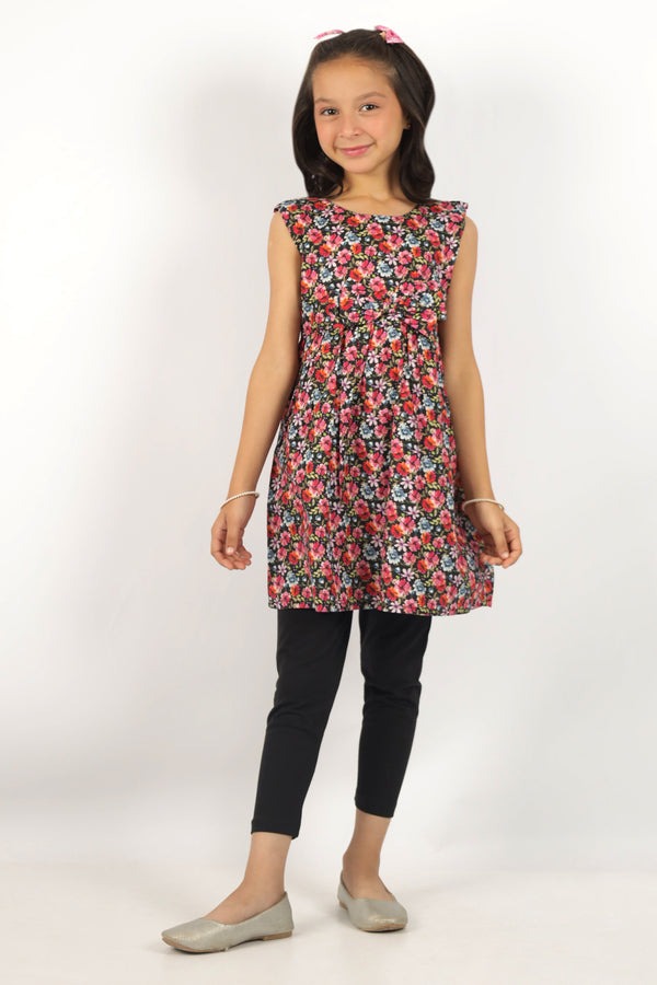 Cotton-Dobby-Stitched-Tier-Panel-Dress-With-Ruffled-Straps-55094