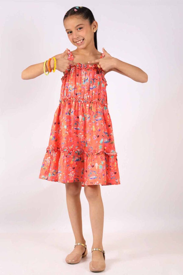 Cotton-Dobby-Stitched-Tier-Panel-Dress-With-Ruffled-Straps-56044