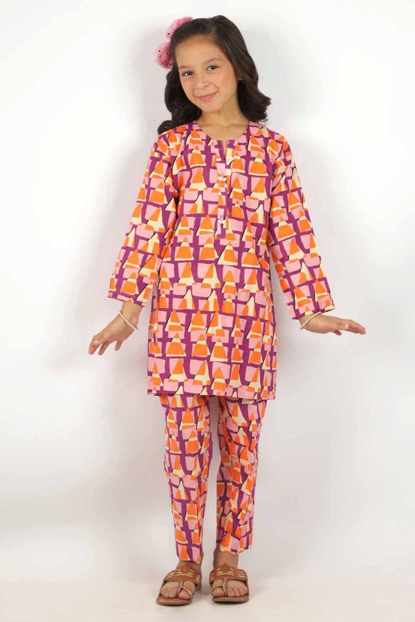 Pinted-Cambric-Stitched-Shirt-Trouser-For-Kids-56092