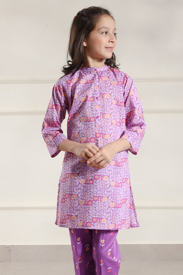 Pinted-Lawn-Stitched-2-Piece-Shirt-Trouser-For-Kids-83473